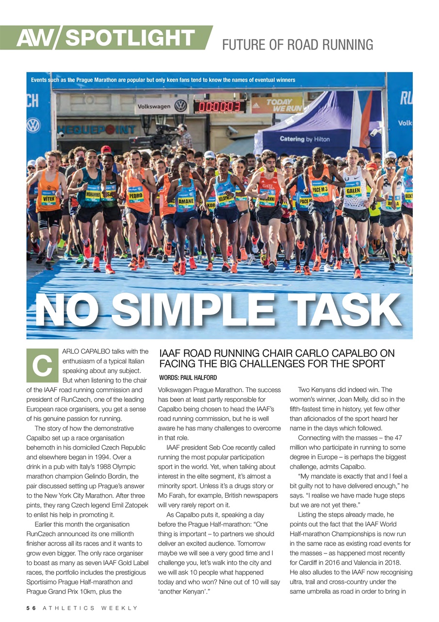 AW – Athletics Weekly Magazine Preview Pages