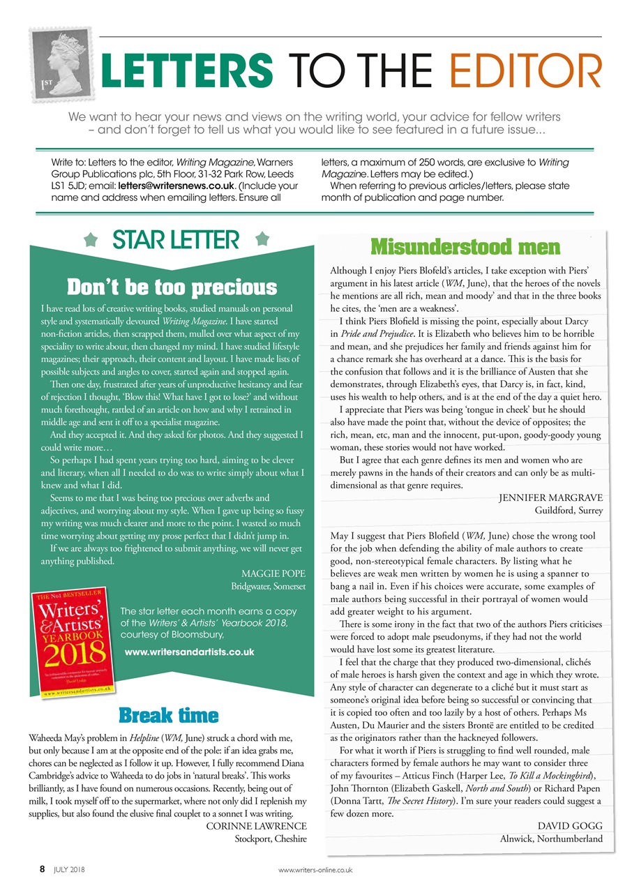 Writing Magazine Preview Pages