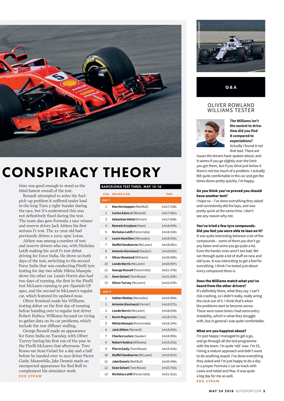 Autosport Preview Pages