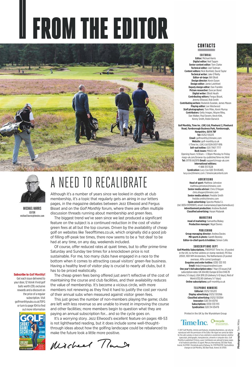 Golf Monthly Preview Pages