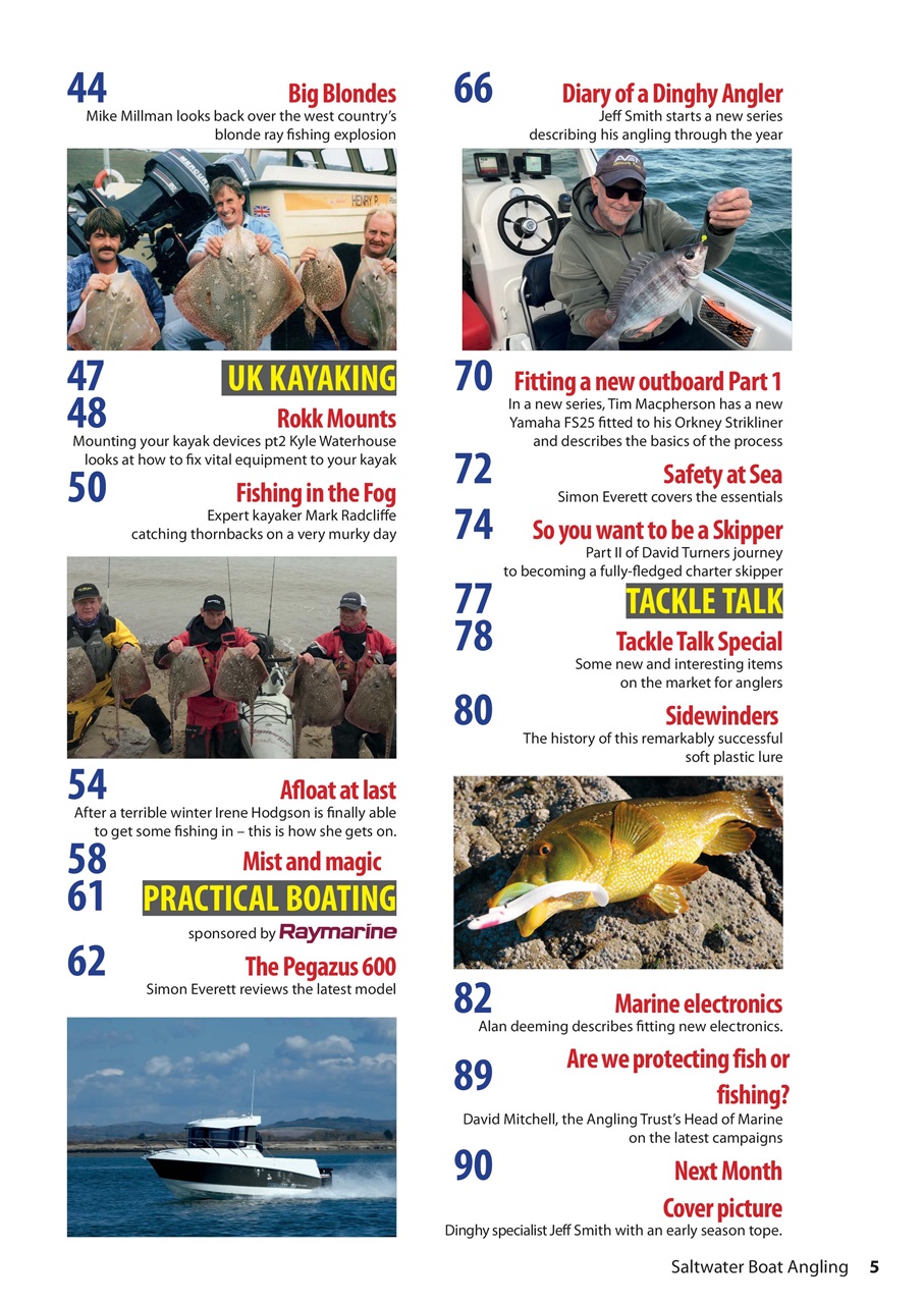 Saltwater Boat Angling Preview Pages
