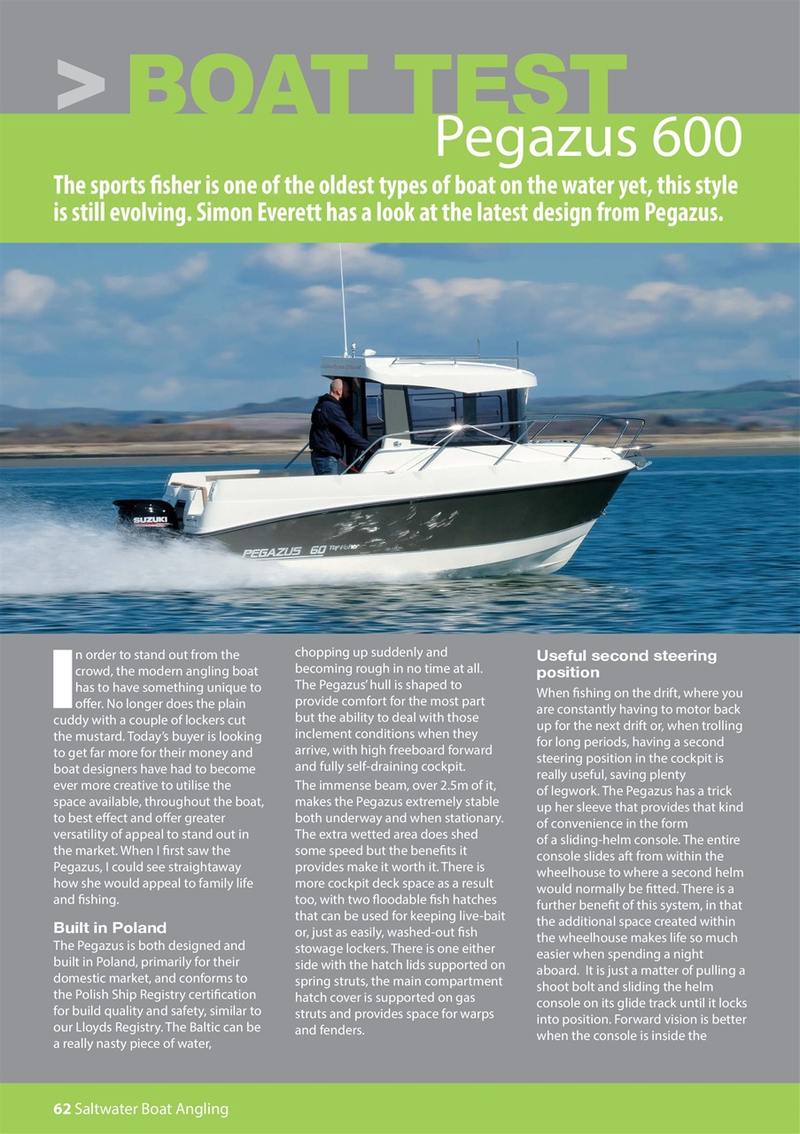 Saltwater Boat Angling Preview Pages