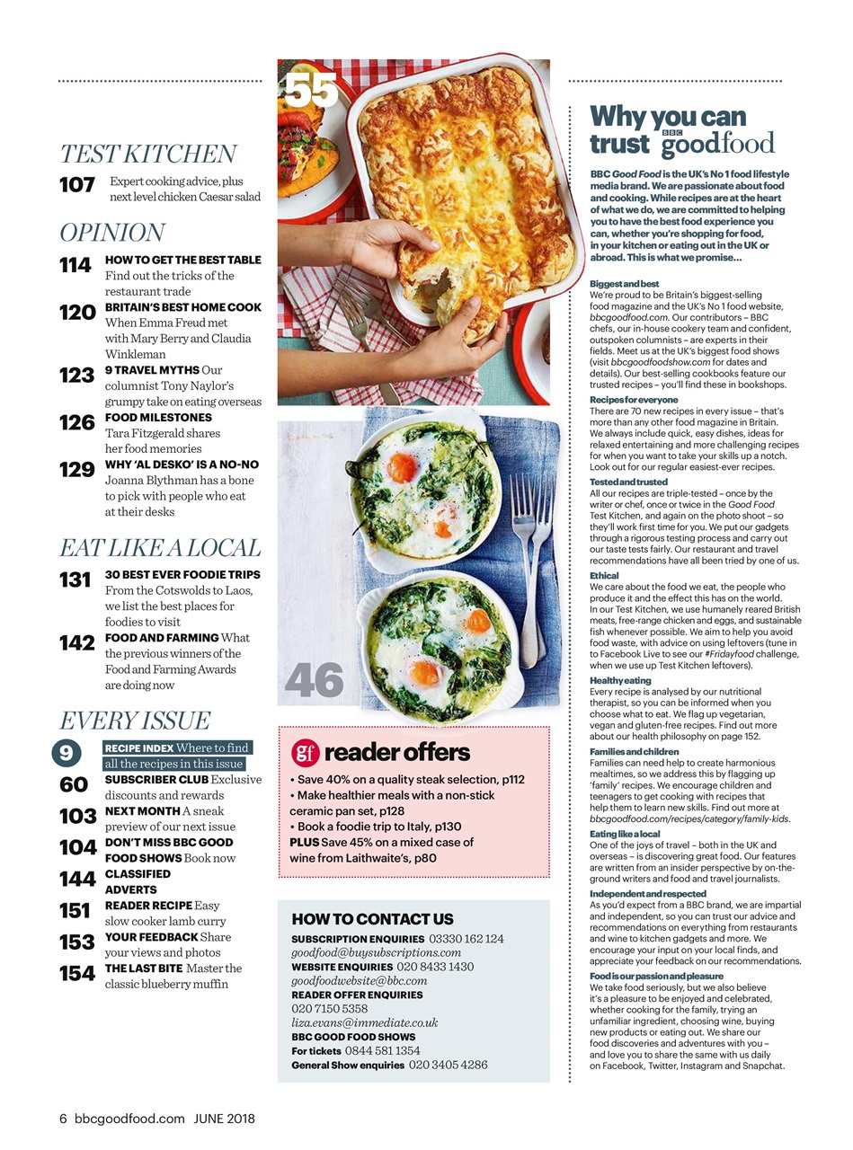 Good Food Magazine Preview Pages
