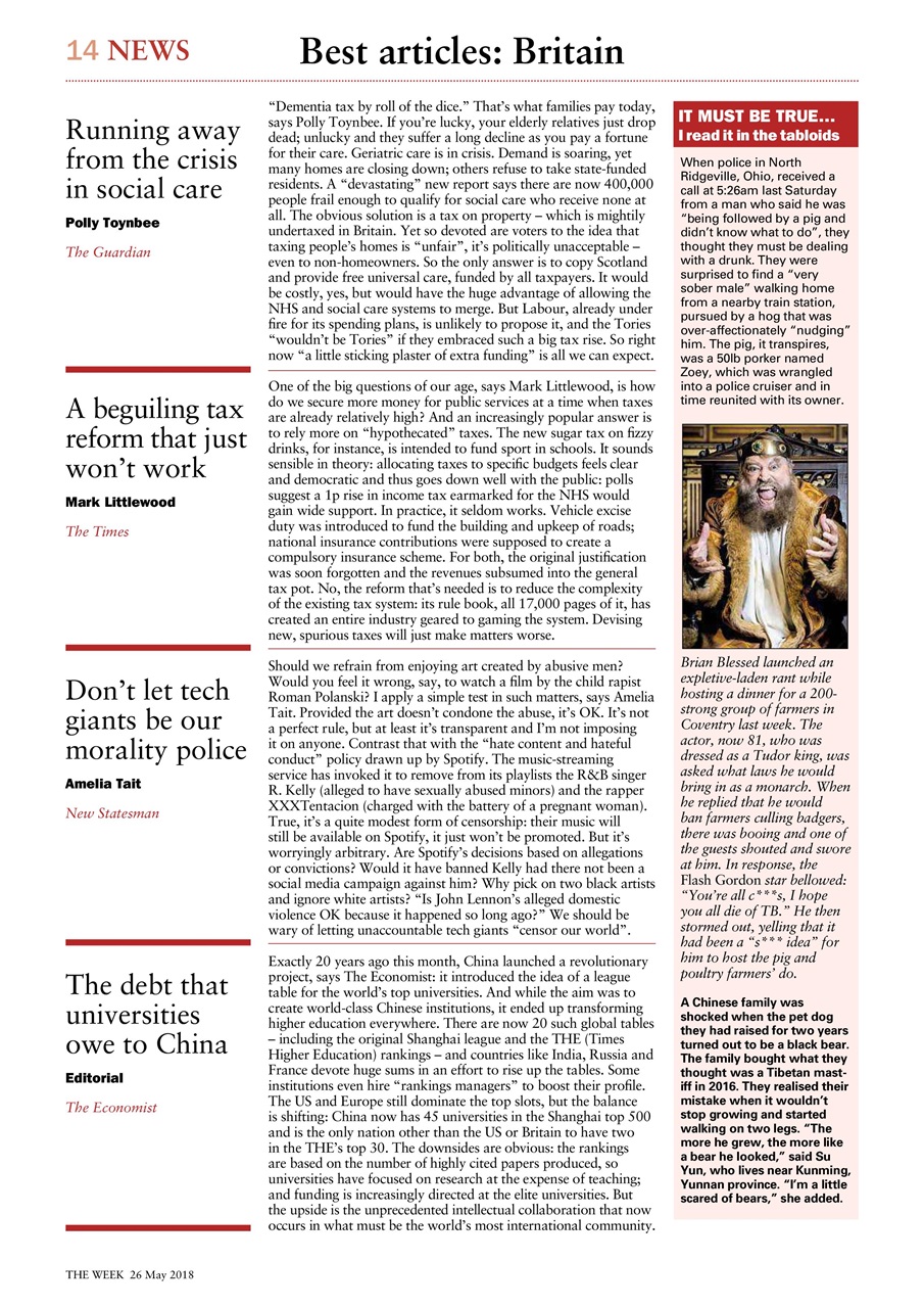 The Week Preview Pages