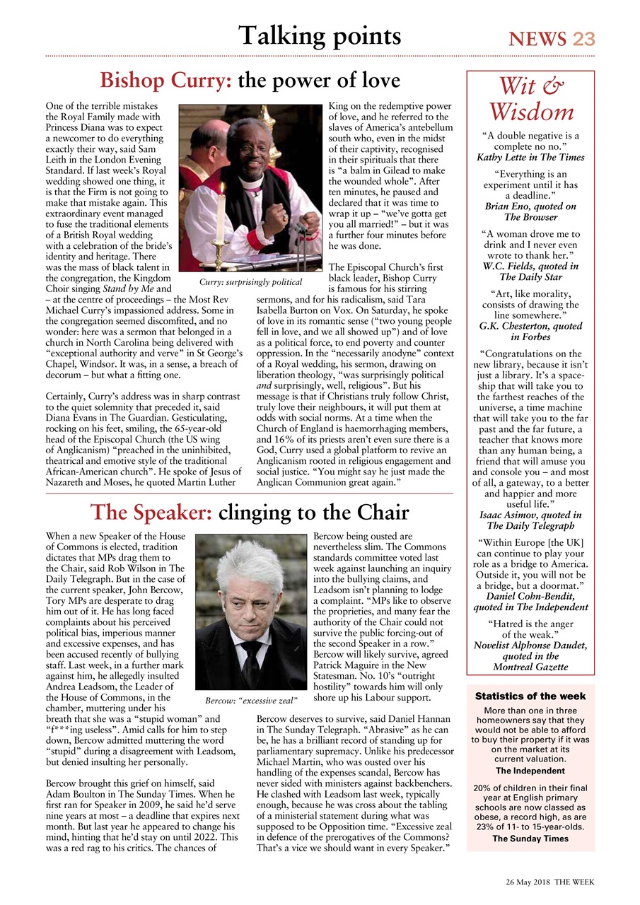 The Week Preview Pages