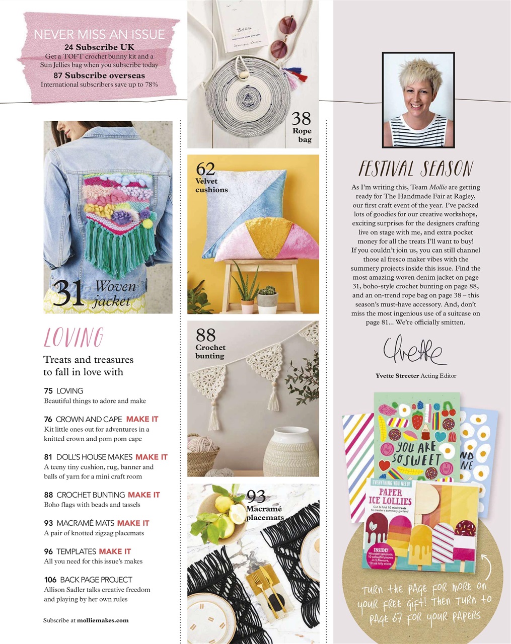 Mollie magazine Preview Pages