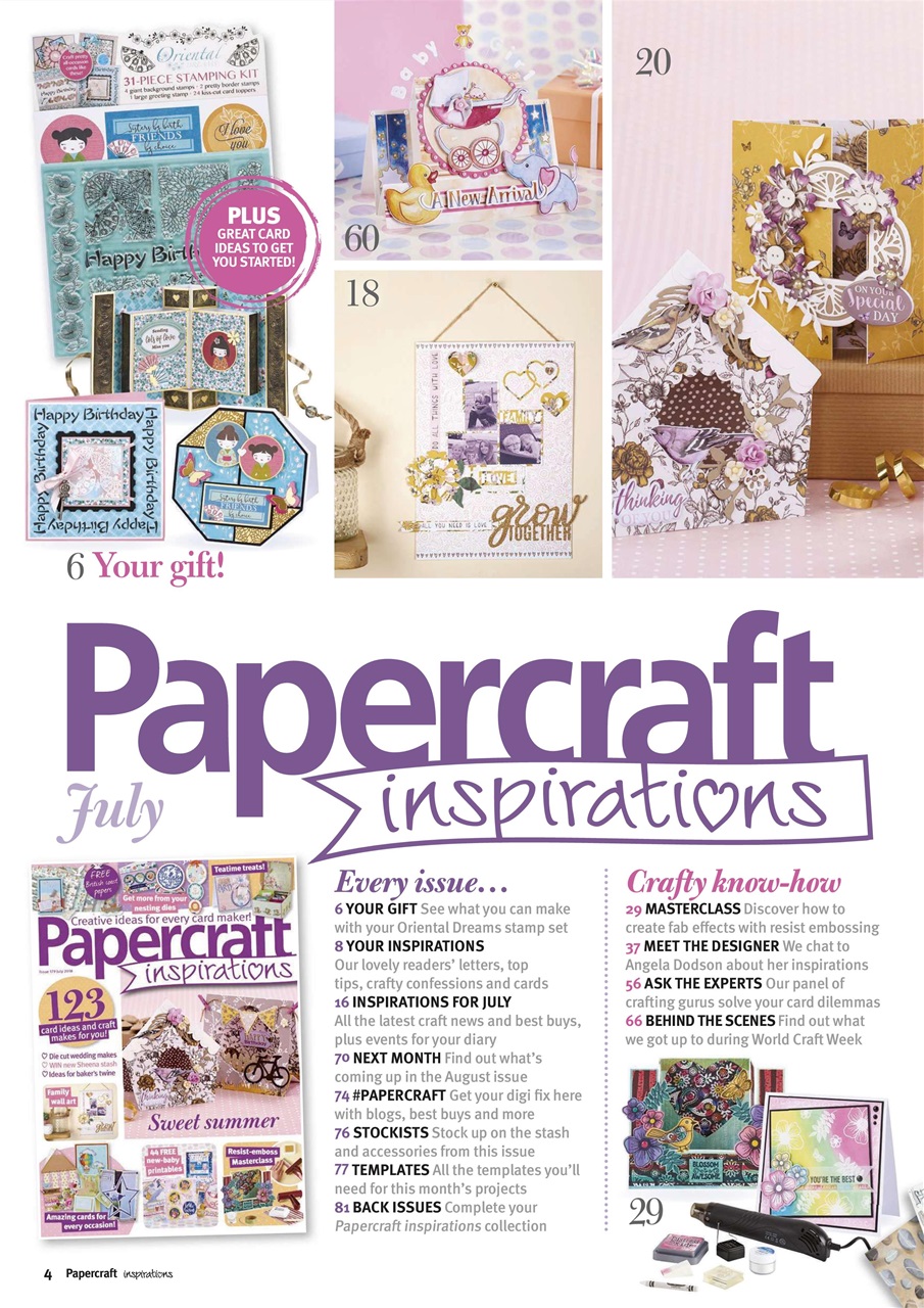 Papercraft Inspirations Preview Pages