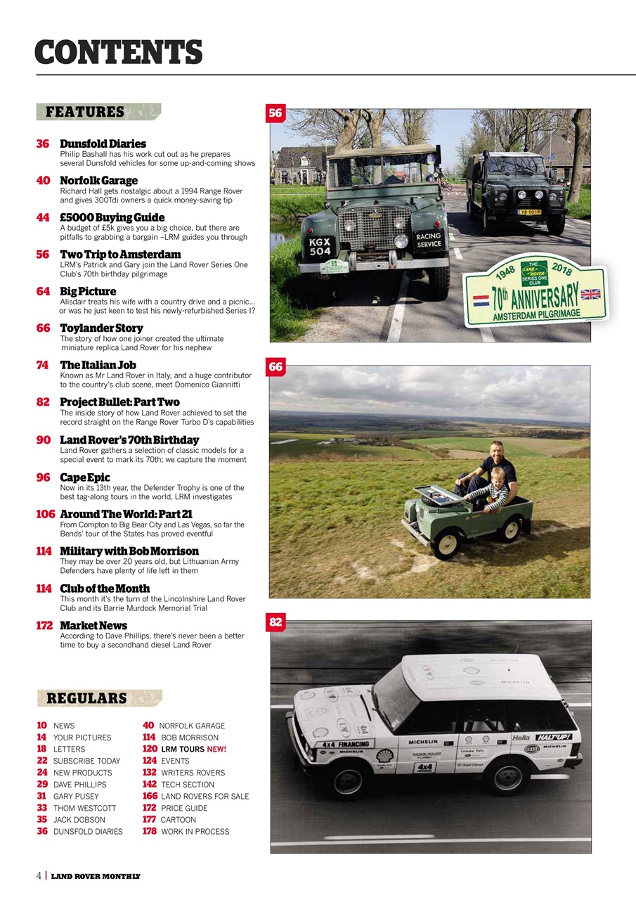 Land Rover Monthly Preview Pages