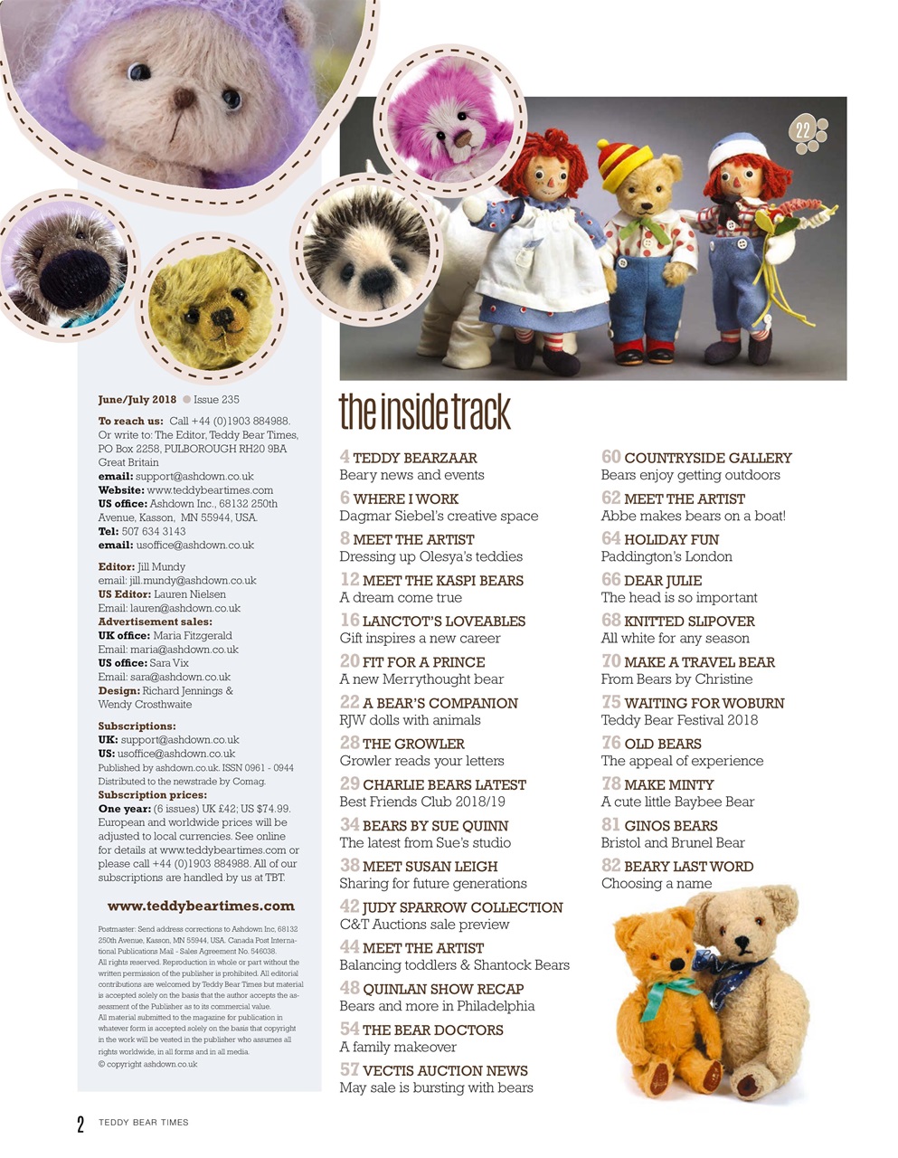 Teddy Bear Times Preview Pages