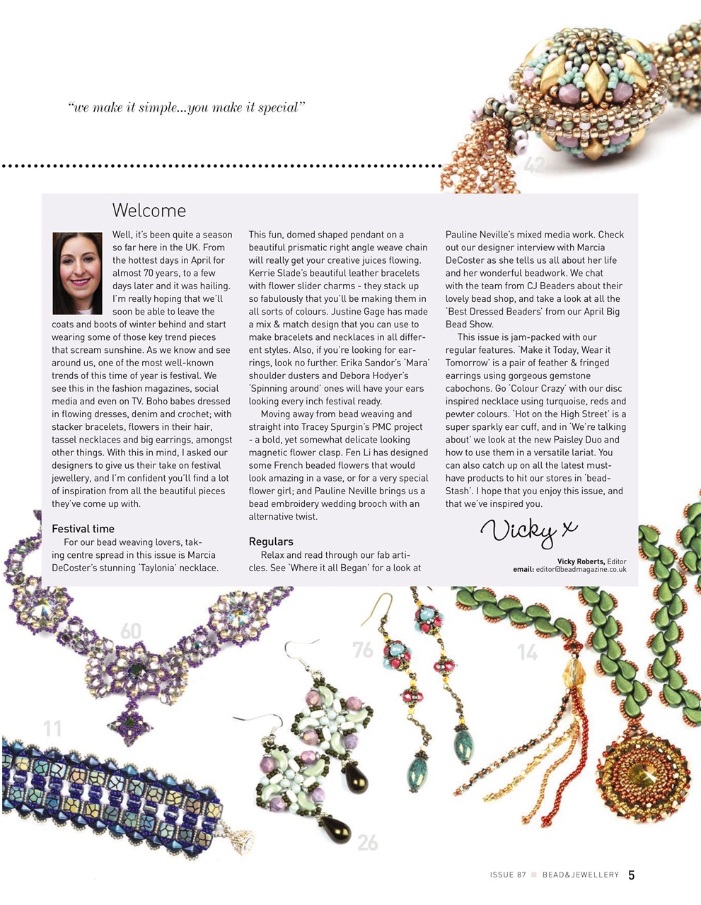 Bead & Jewellery Magazine Preview Pages
