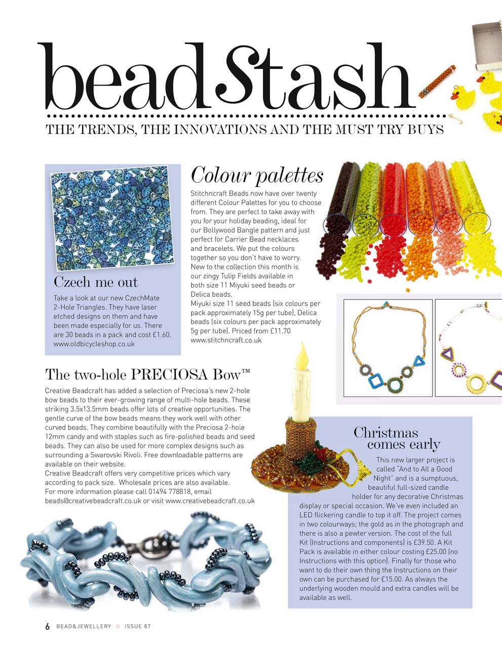 Bead & Jewellery Magazine Preview Pages