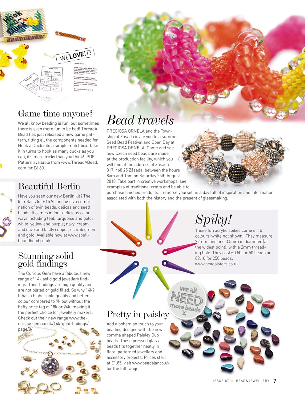 Bead & Jewellery Magazine Preview Pages