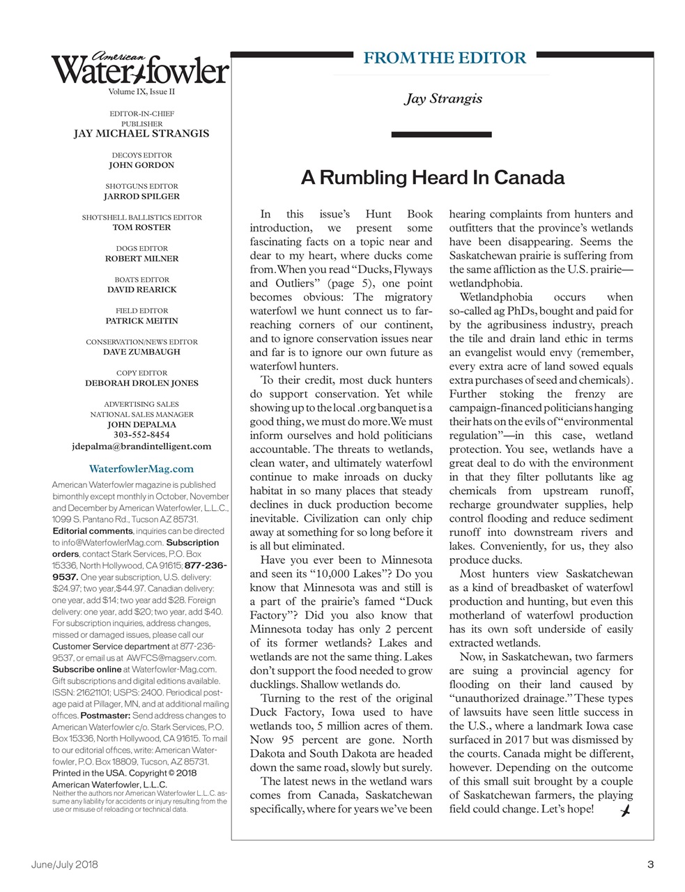 American Waterfowler Preview Pages