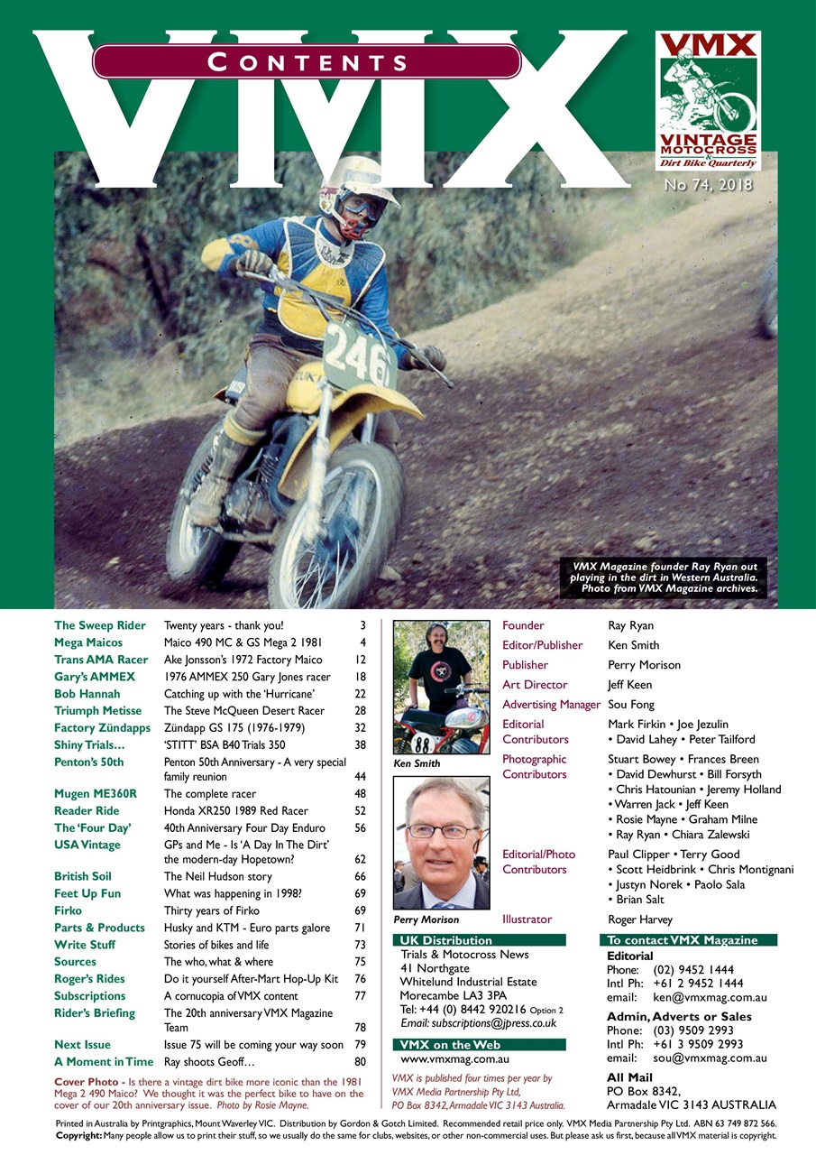 VMX Magazine Preview Pages