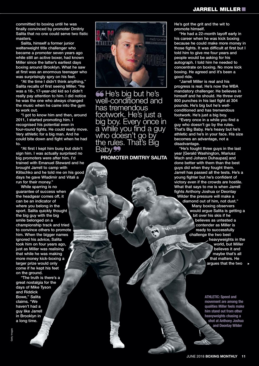 Boxing Monthly Preview Pages
