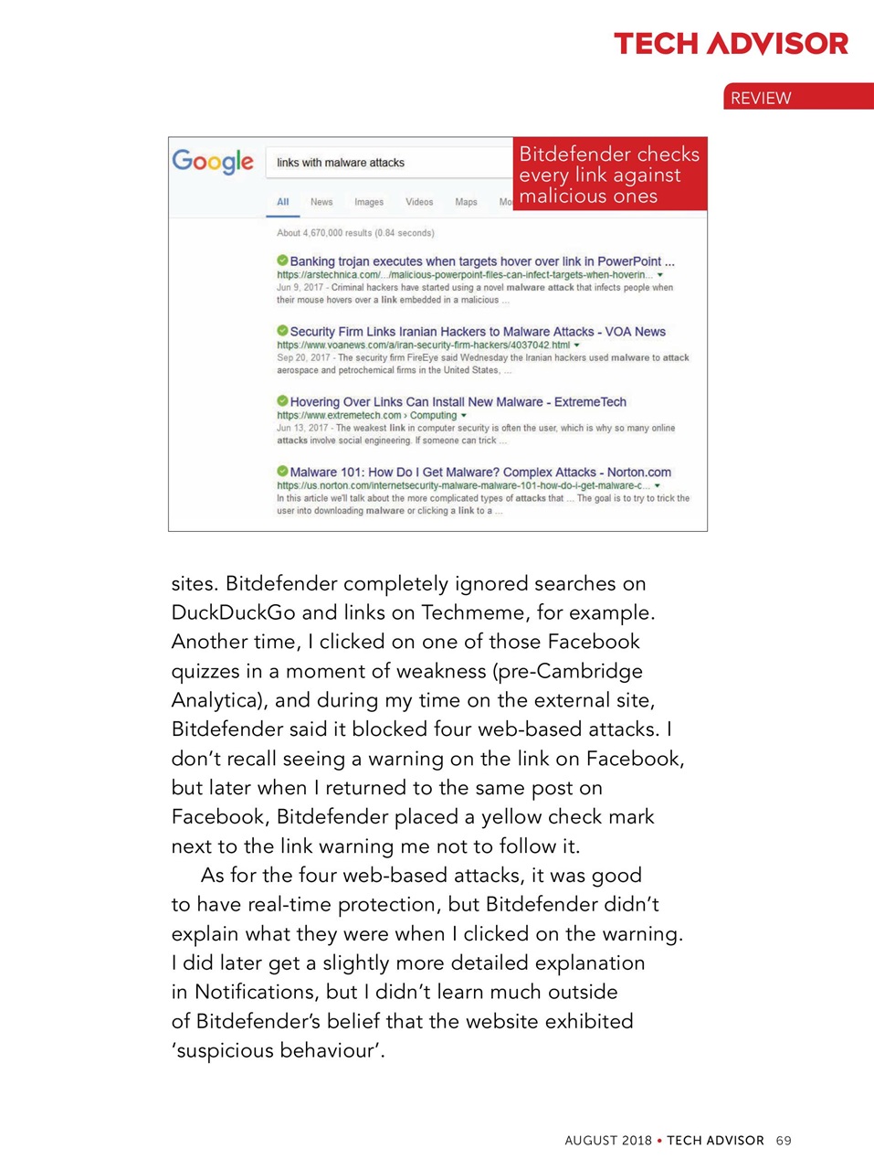 Tech Advisor Preview Pages