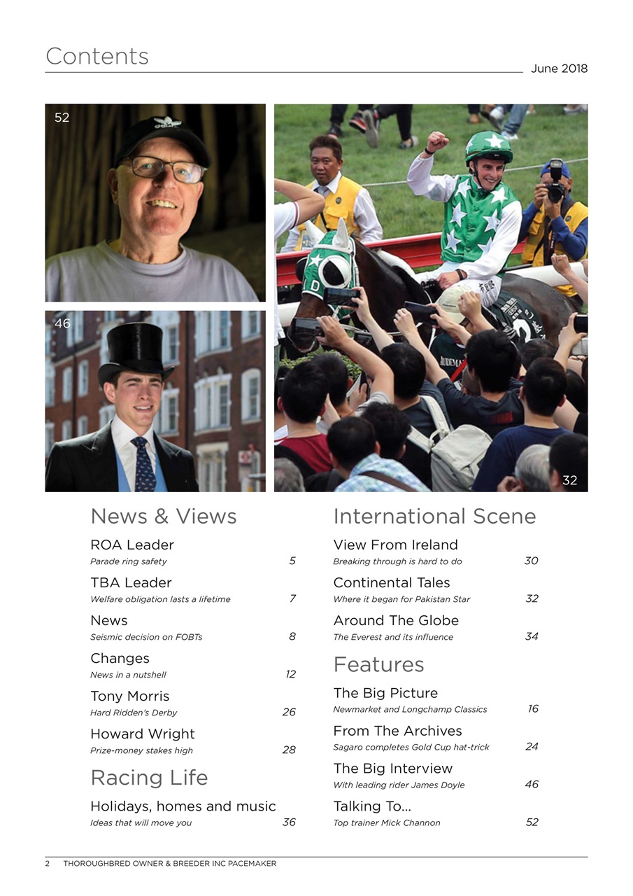 The Owner Breeder Preview Pages