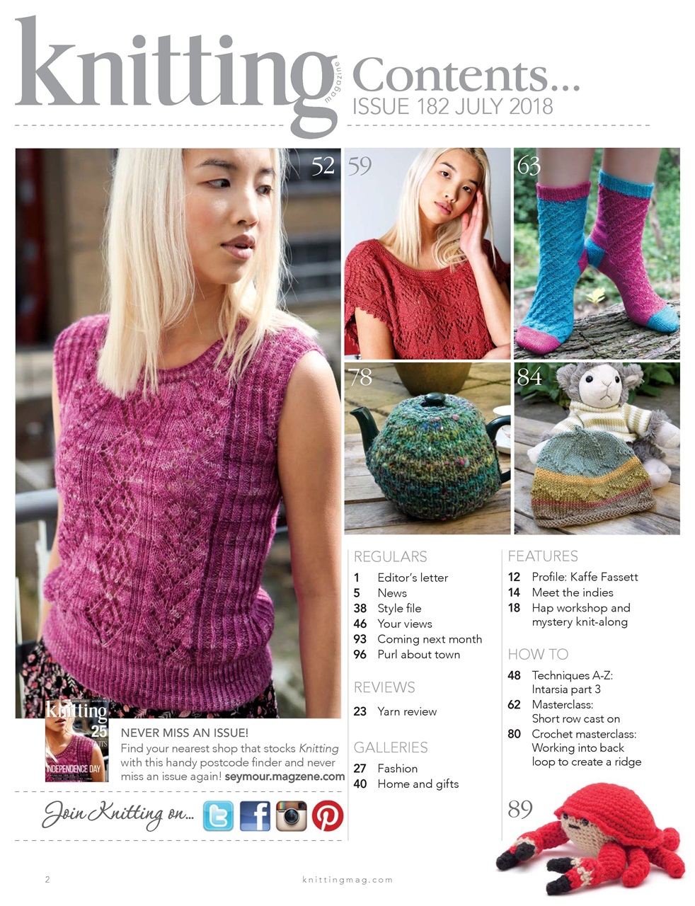 Knitting Preview Pages