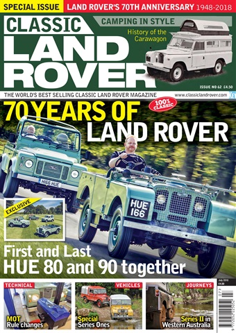 Classic Land Rover Magazine issue   July 2018