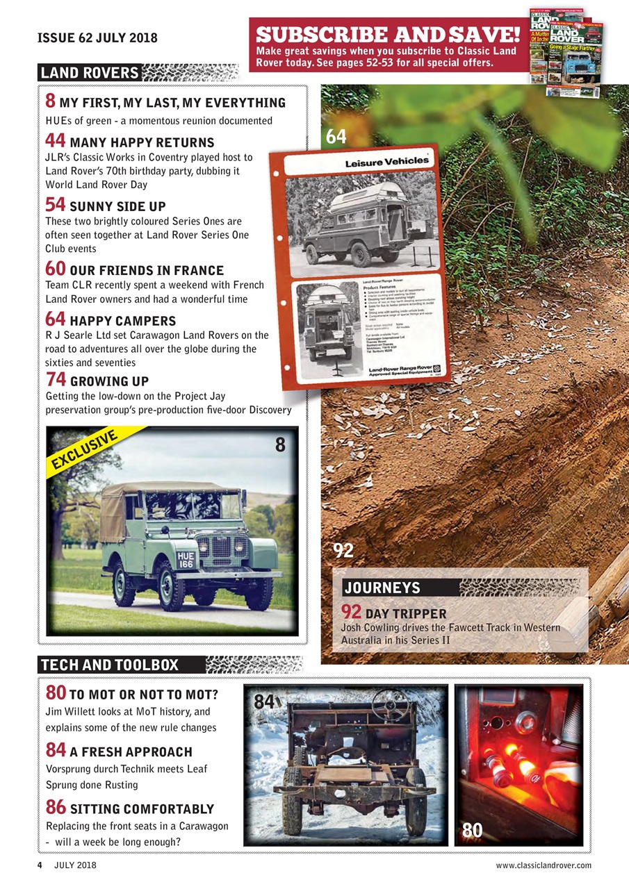 Classic Land Rover Magazine Preview Pages