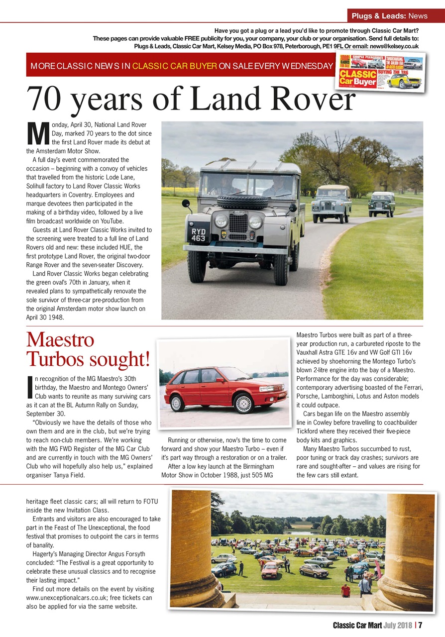 Classic Car Mart Preview Pages