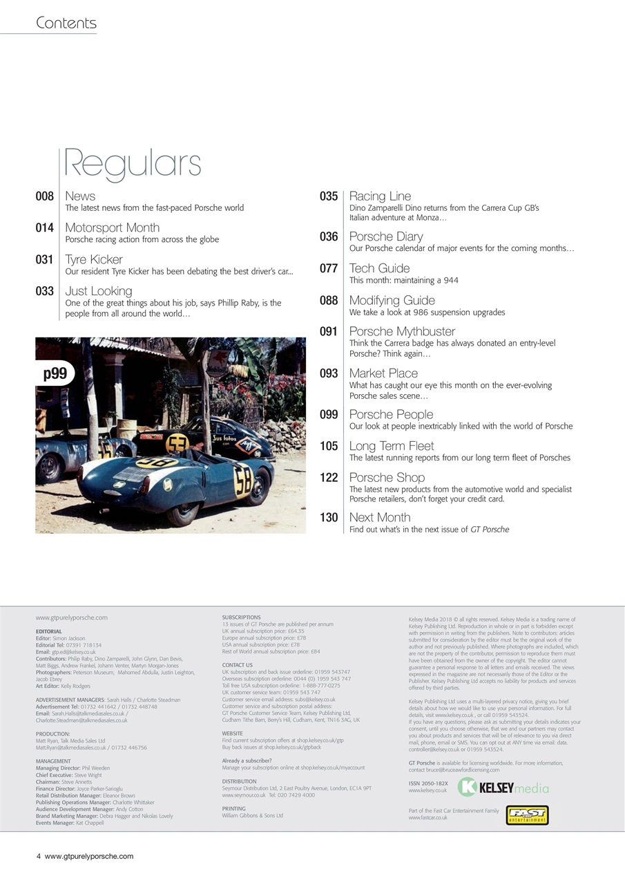 GT Porsche Preview Pages