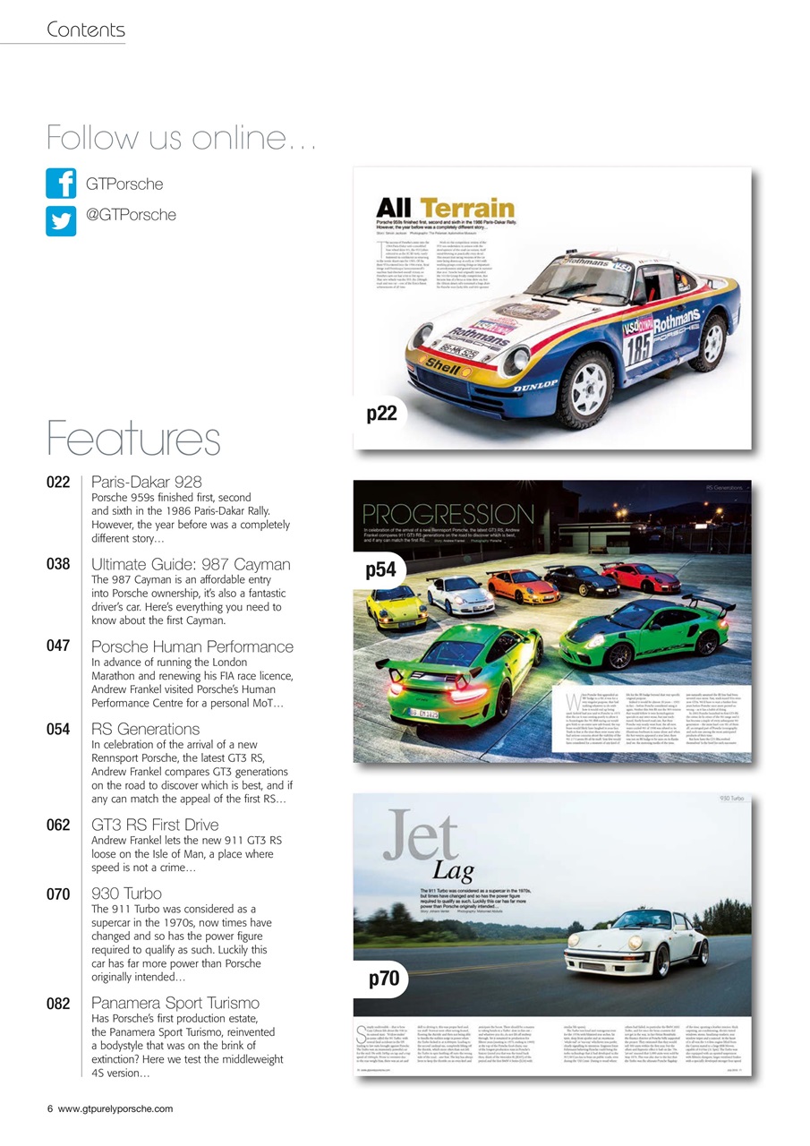 GT Porsche Preview Pages