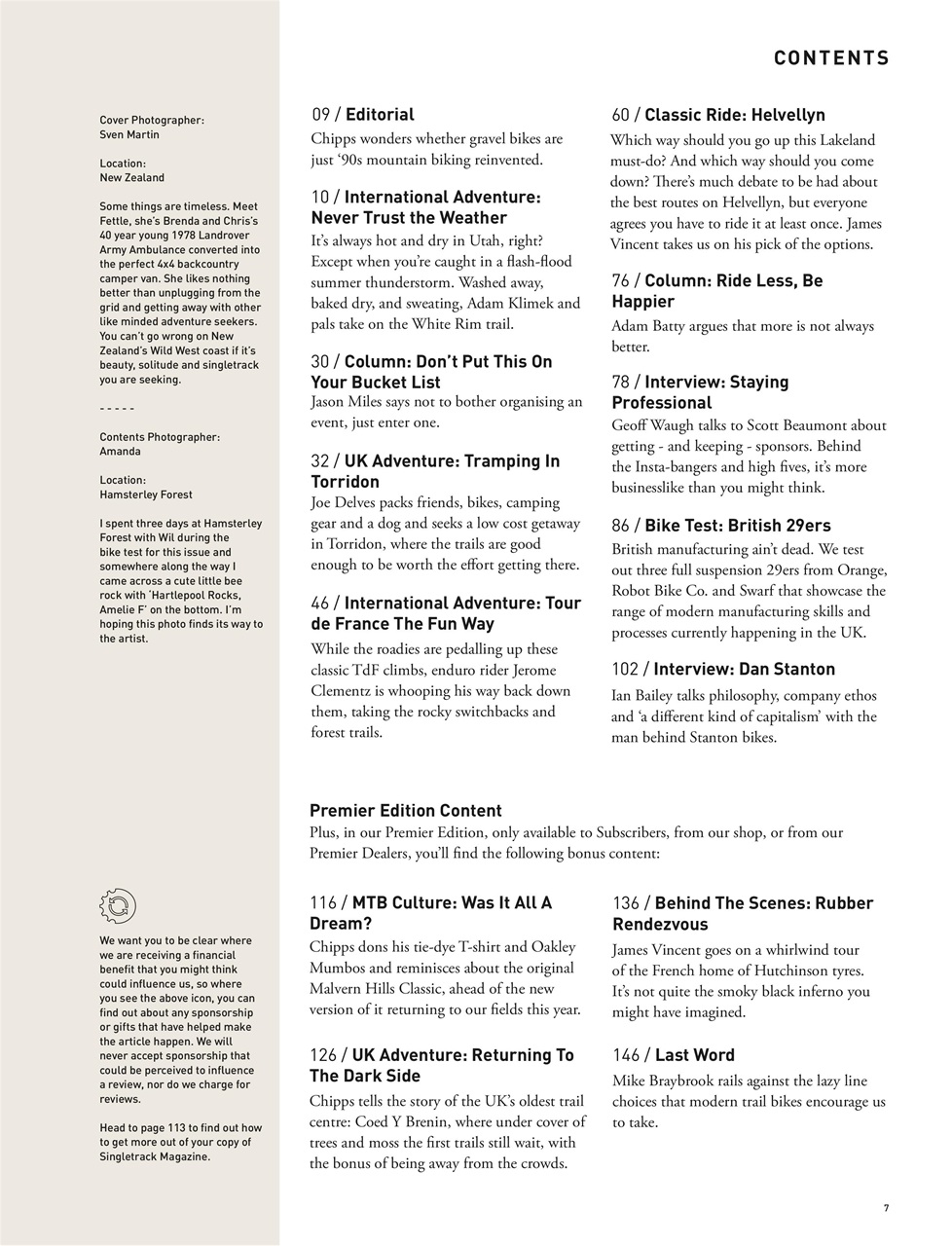 Singletrack Preview Pages