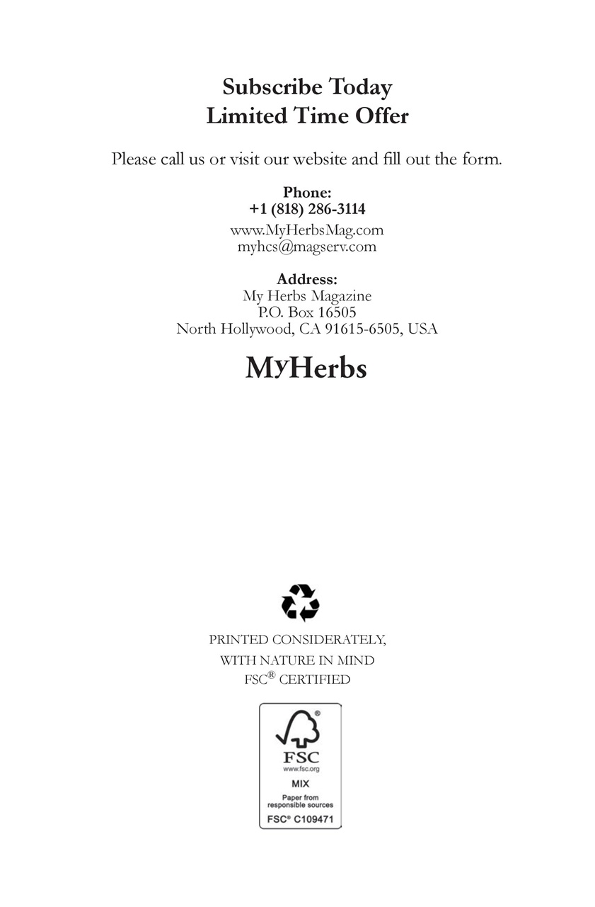 My Herbs Magazine Preview Pages