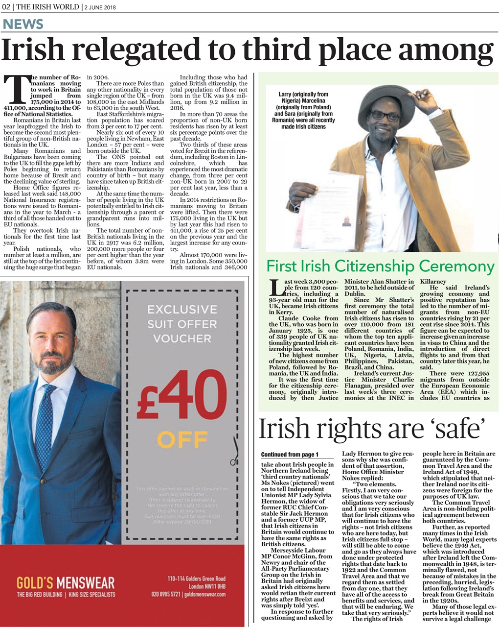 Irish World Preview Pages