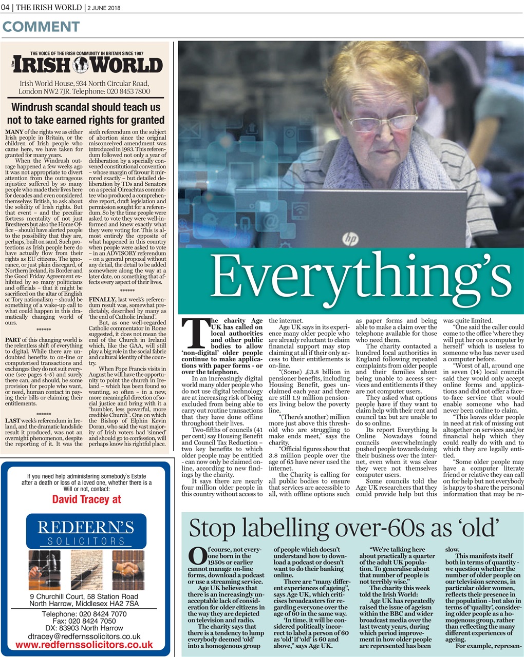 Irish World Preview Pages