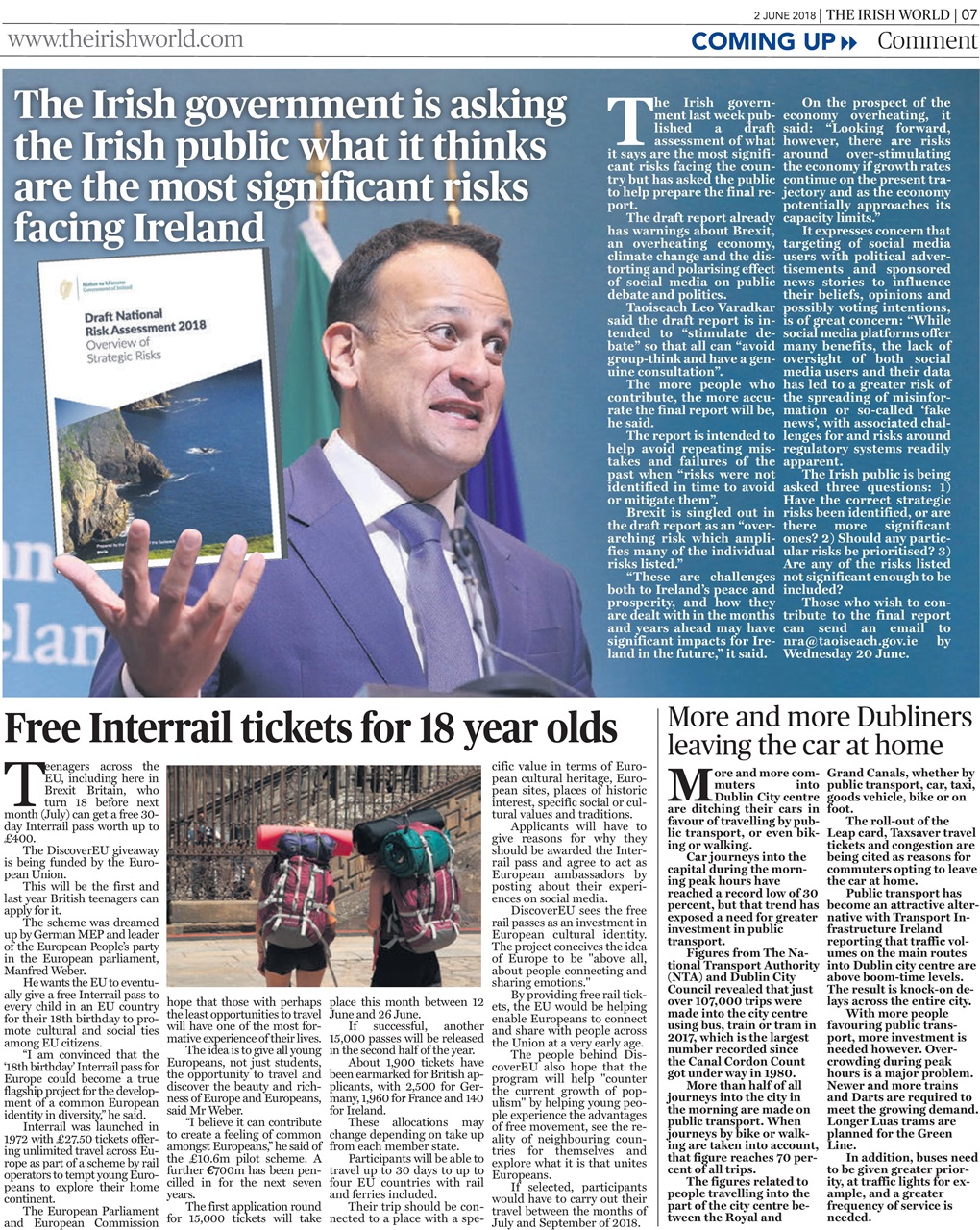 Irish World Preview Pages