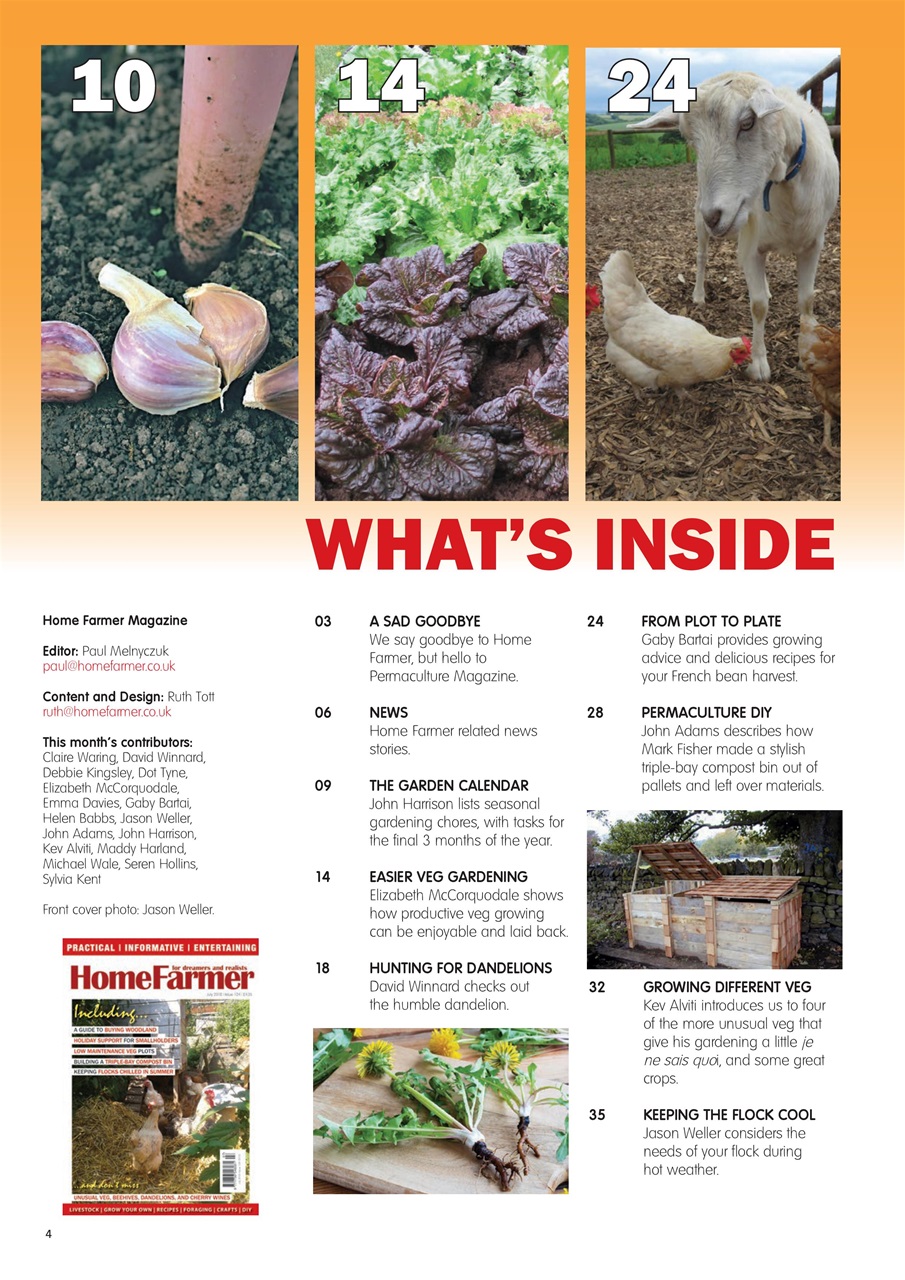 Home Farmer Magazine Preview Pages