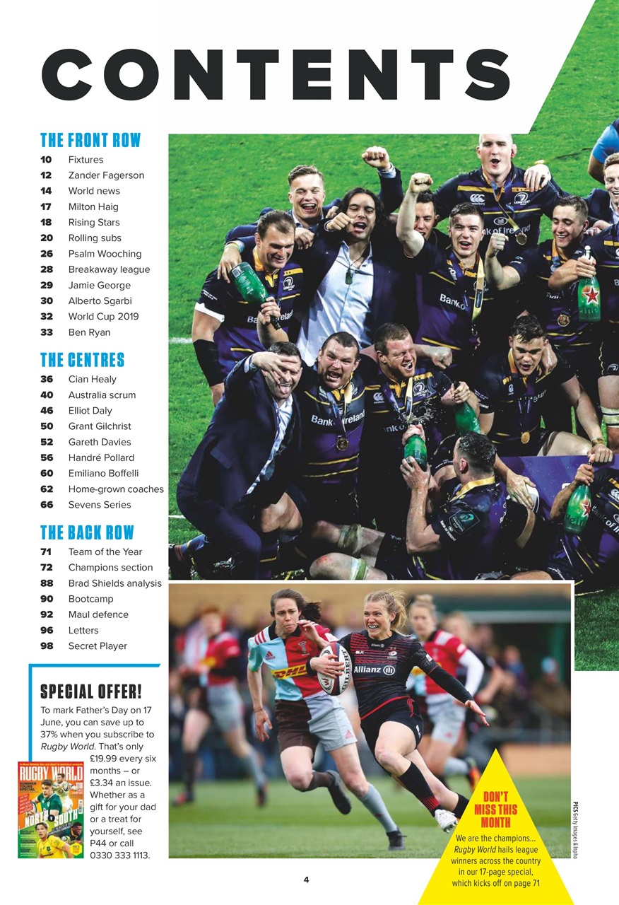 Rugby World Preview Pages