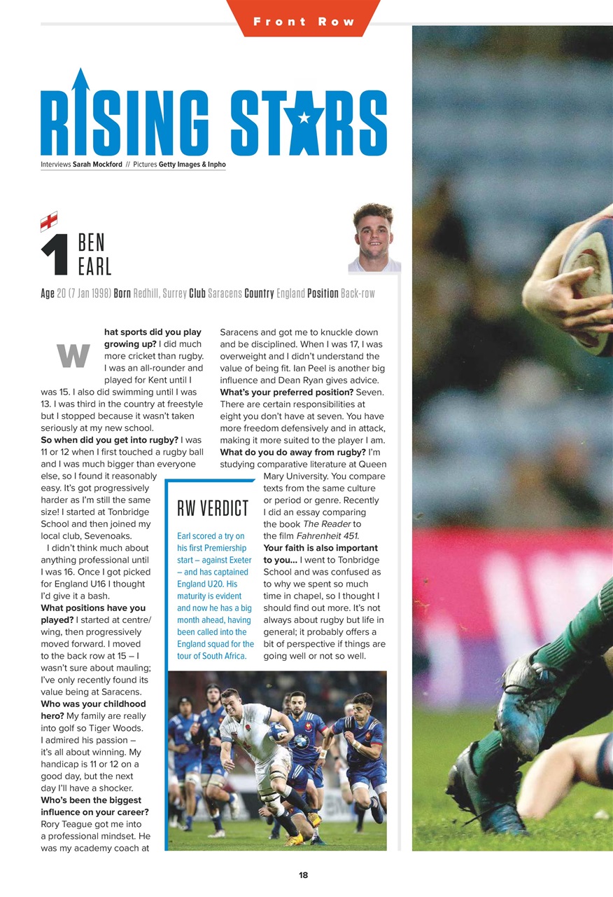 Rugby World Preview Pages
