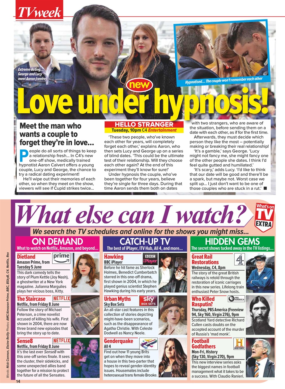 What's on TV Preview Pages