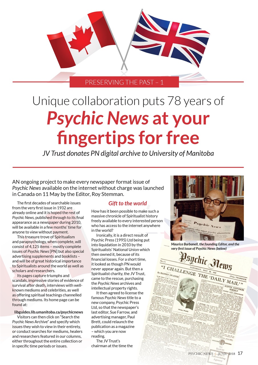 Psychic News Preview Pages