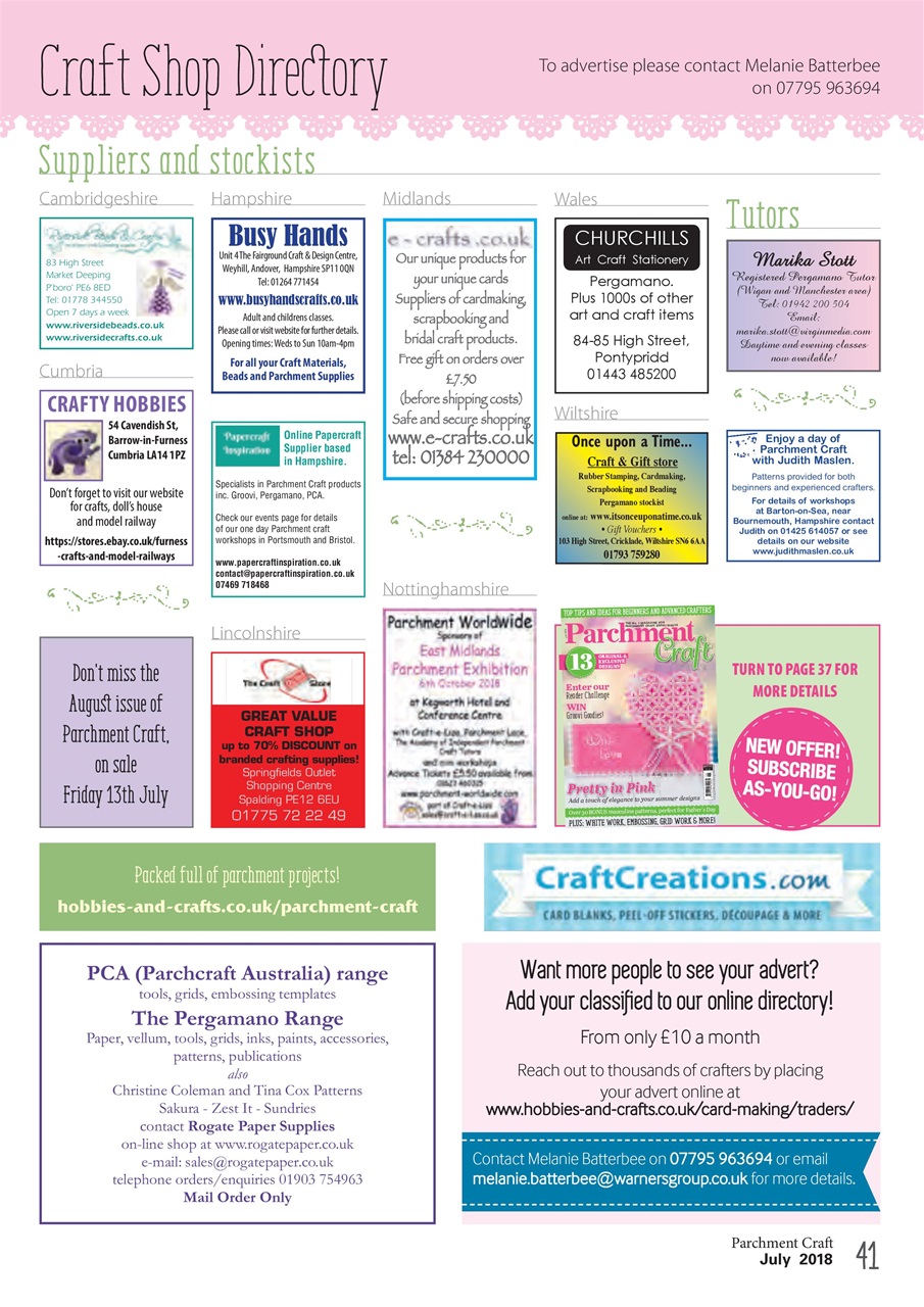 Parchment Craft Preview Pages