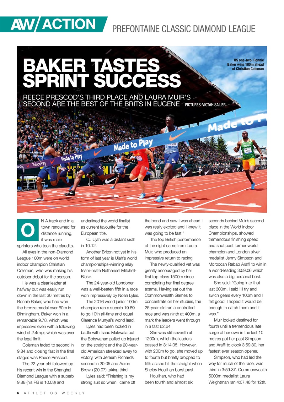 AW – Athletics Weekly Magazine Preview Pages