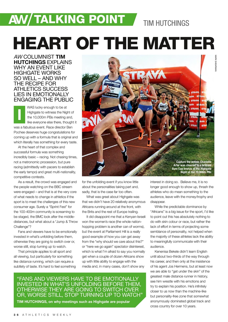 AW – Athletics Weekly Magazine Preview Pages