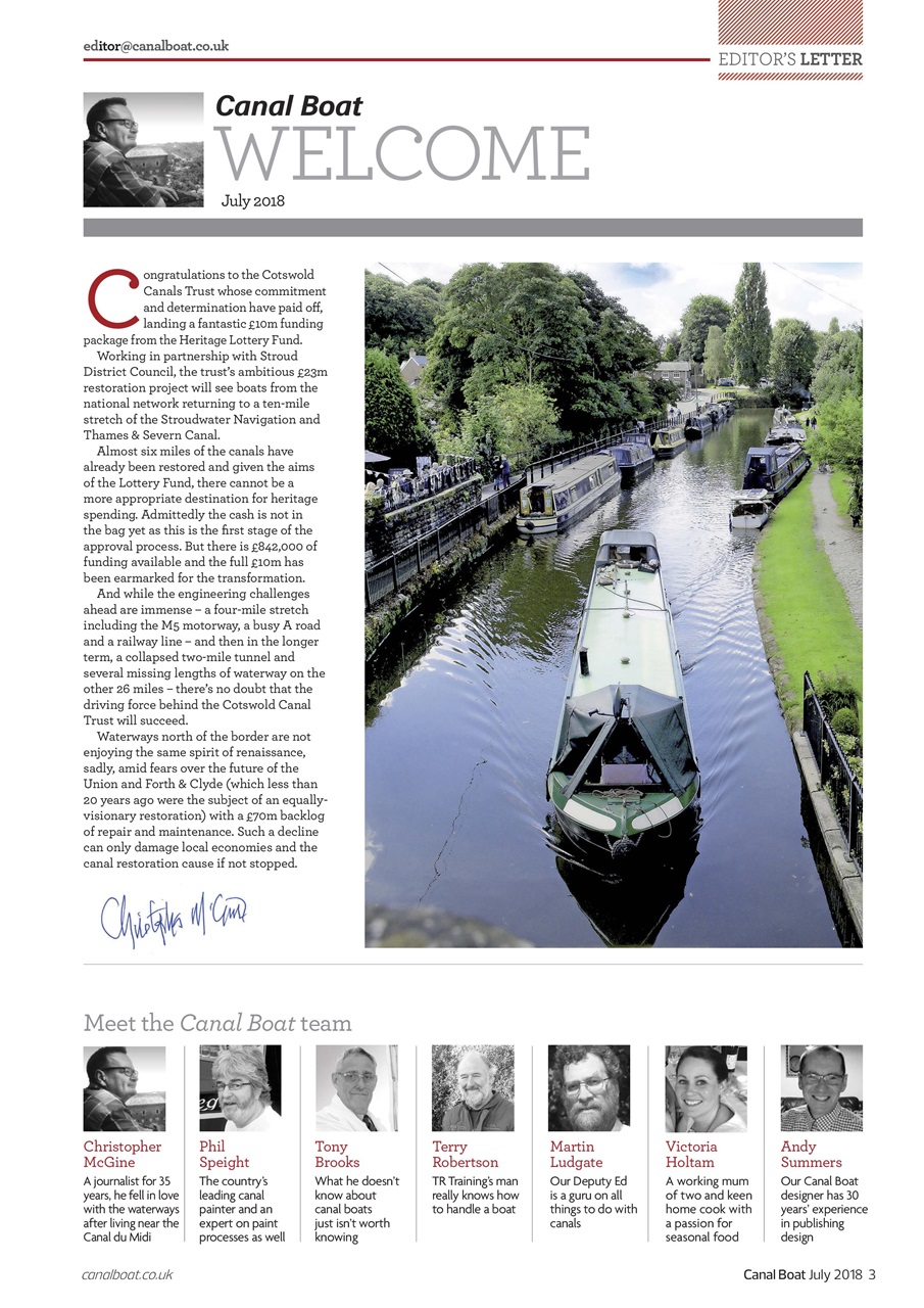 Canal Boat Preview Pages