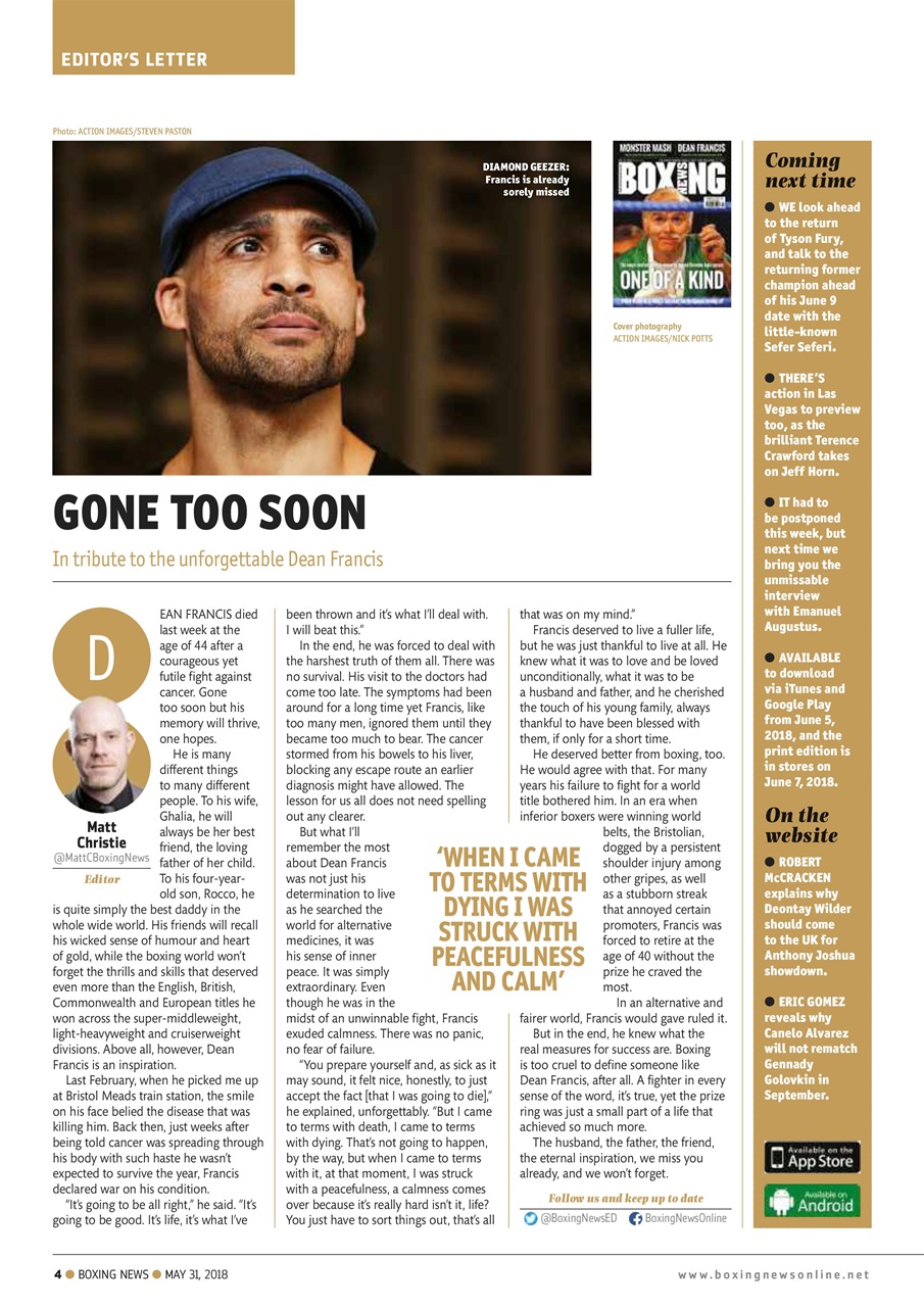 Boxing News Preview Pages