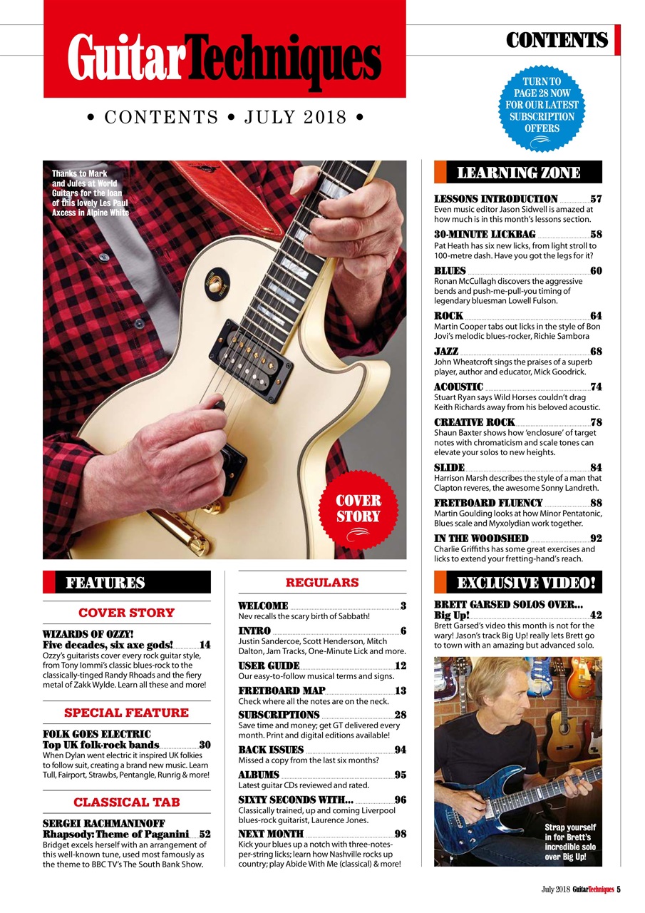 Guitar Techniques Preview Pages