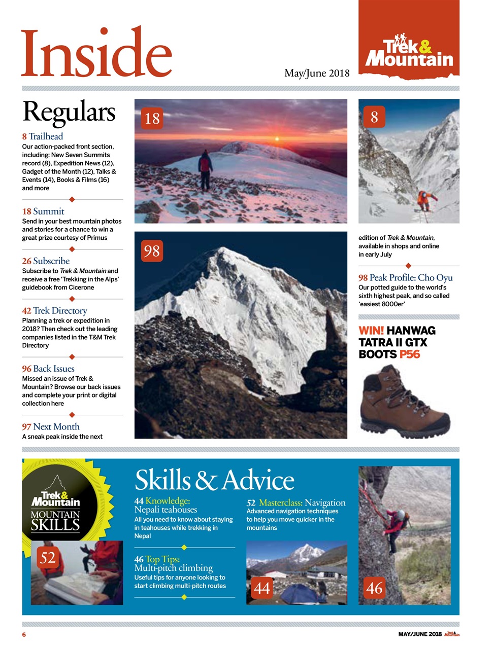 Trek & Mountain Magazine Preview Pages
