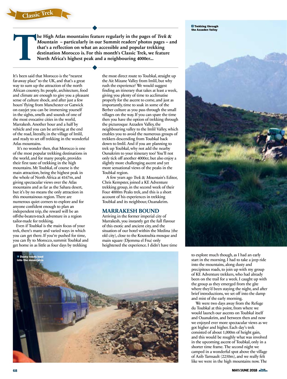 Trek & Mountain Magazine Preview Pages