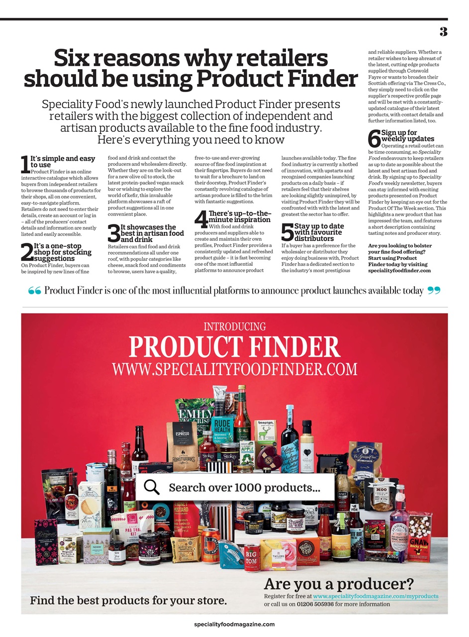 Speciality Food Preview Pages