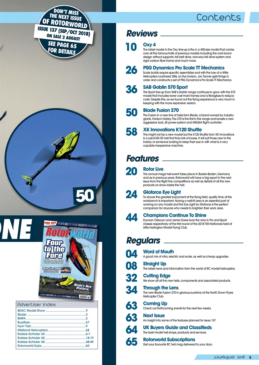 Radio Control Rotor World Preview Pages