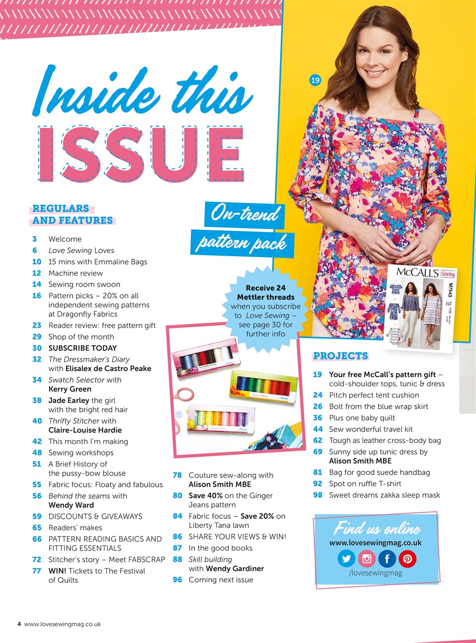 Love Sewing Preview Pages