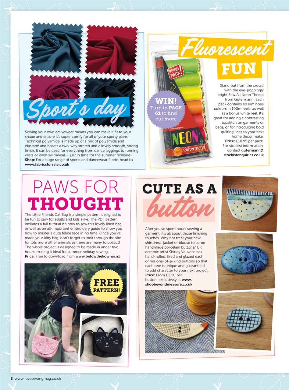 Love Sewing Preview Pages