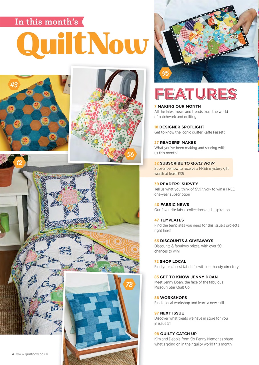 Quilt Now Preview Pages